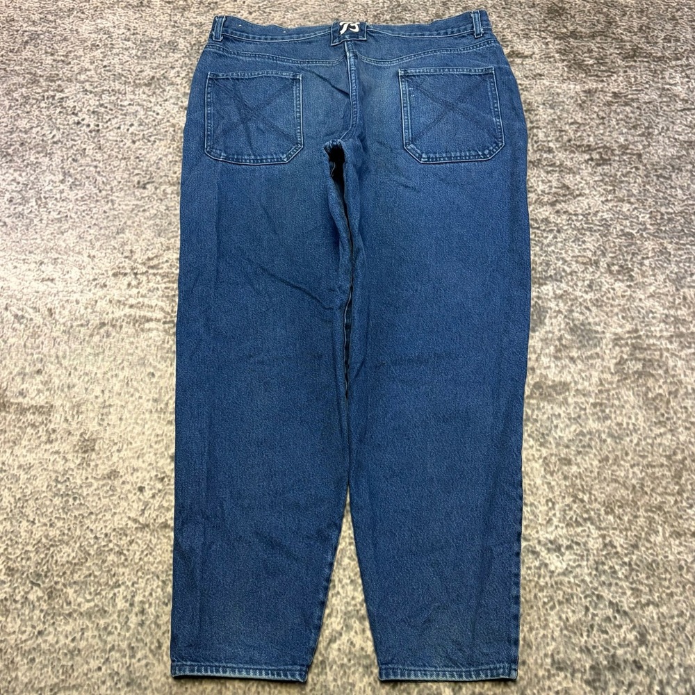 VTG Boss Jeans Mens 38x31 Blue‎ Denim Tapered Baggy Streetwear Hip-Hop 90s